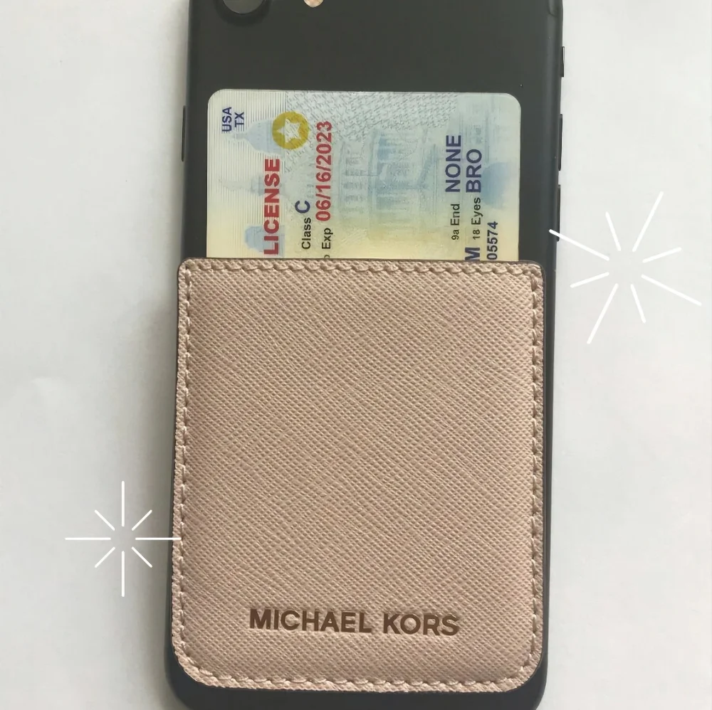 Michael Kors Black Phone Pocket Sticker